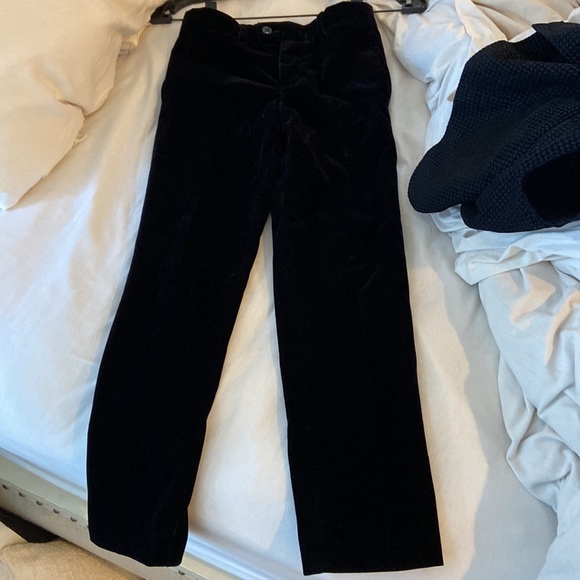 Isaac Mizrahi kids 8 YR three piece suit! Velvet pants, vest, tweed jacket. Navy - Picture 15 of 17